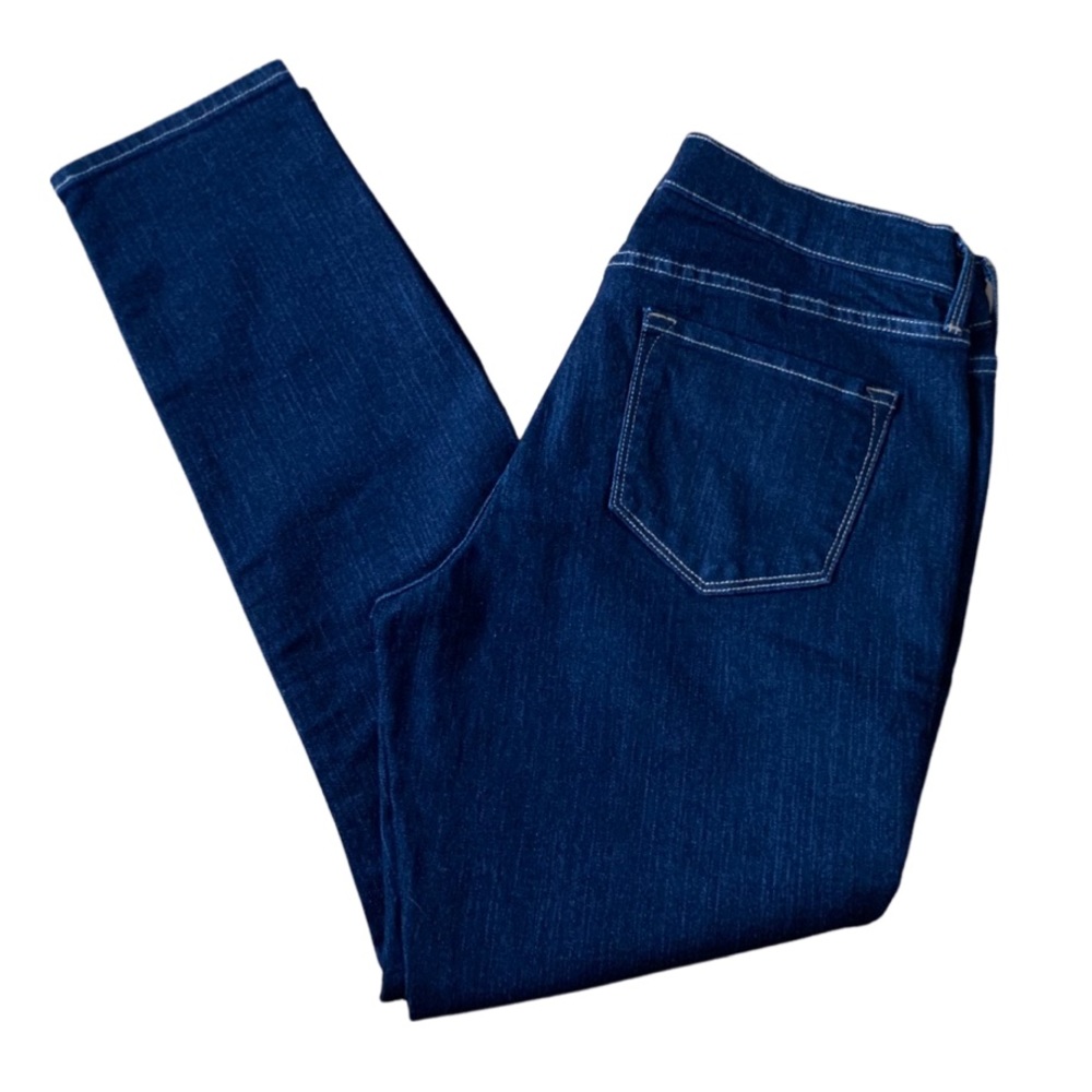 Old Navy Stretch Curvy Profile Dark Wash Mid Rise  Denim Jeans Size 10